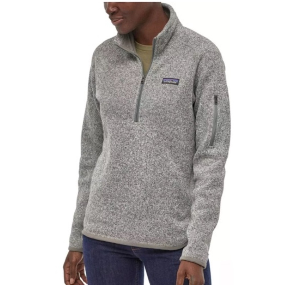 Patagonia Gray Quarter-Zip Better Sweater Pullover